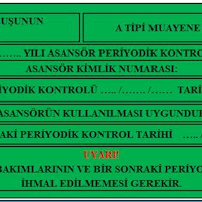 Asansörlerde Yeşil Etiket Nedir?